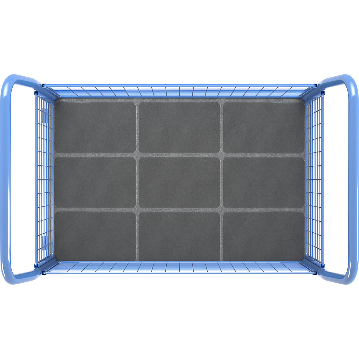 Chariot plate-forme à panneaux grillagés – eurokraft pro (Illustration du produit 3)