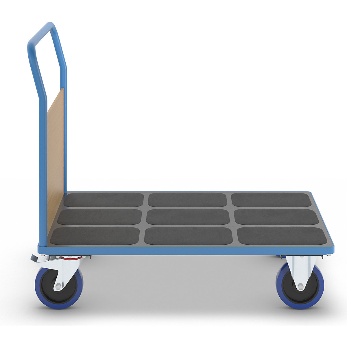 Chariot plate-forme avec panneau sur petit côté – eurokraft pro (Illustration du produit 2)-1