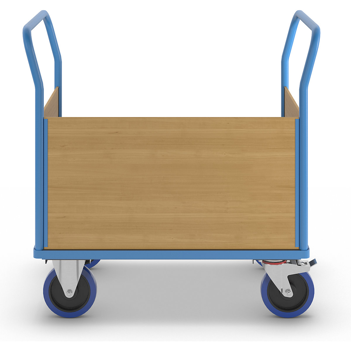 Chariot plate-forme avec panneaux en bois – eurokraft pro (Illustration du produit 9)-8