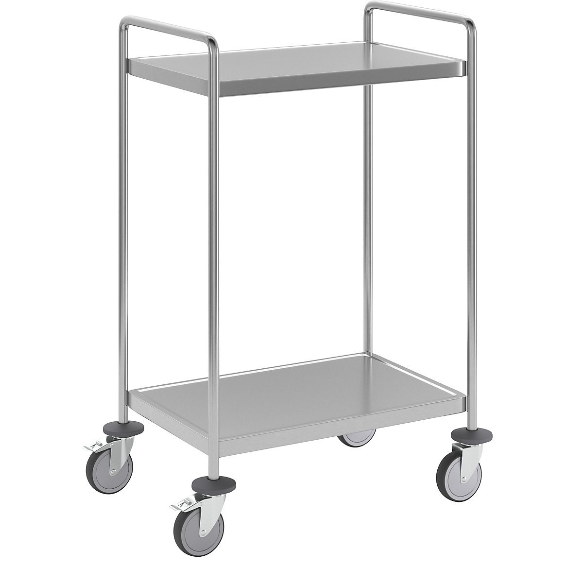 Chariot à tablettes en inox, soudé – Kongamek
