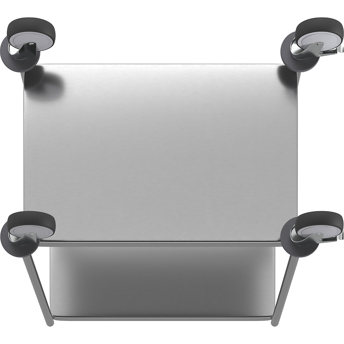 Chariot à tablettes en inox, soudé – Kongamek (Illustration du produit 3)-2