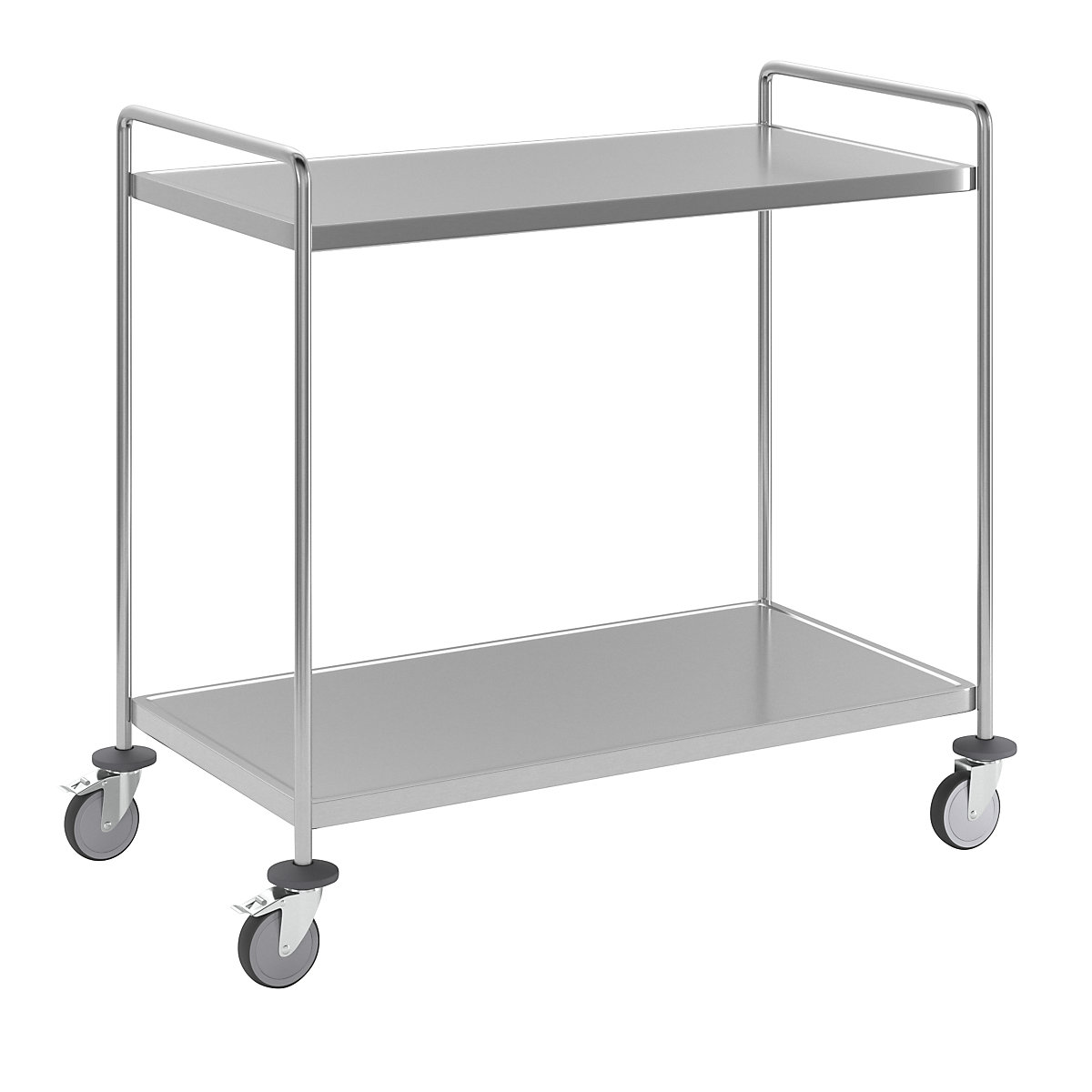 Chariot à tablettes en inox, soudé – Kongamek