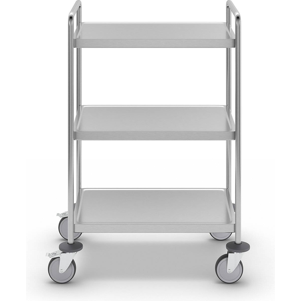 Chariot à tablettes en inox, soudé – Kongamek (Illustration du produit 2)-1