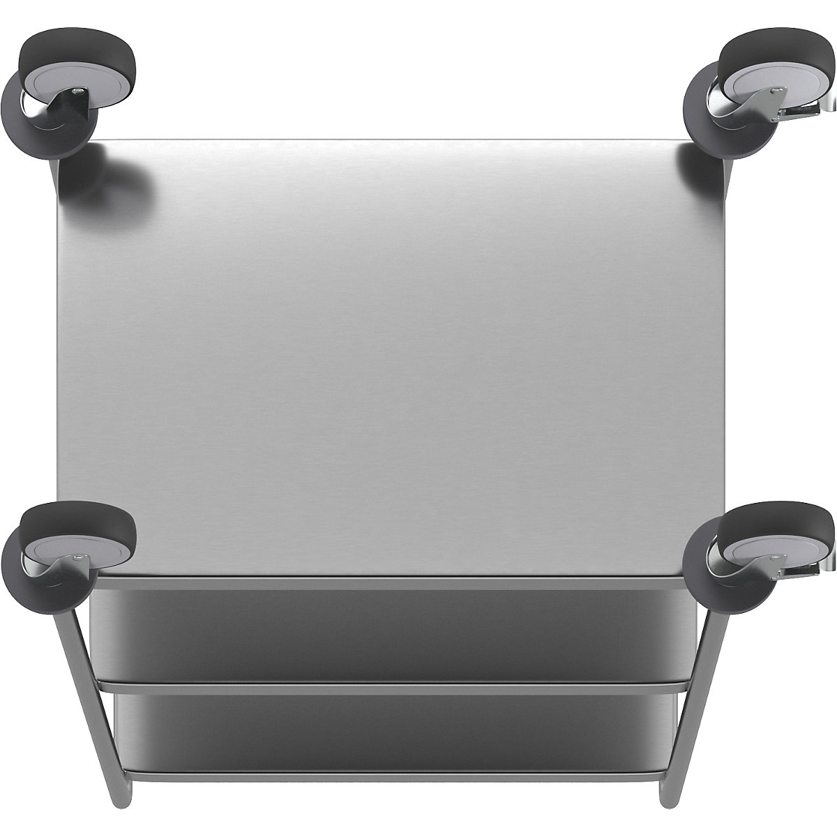 Chariot à tablettes en inox, soudé – Kongamek (Illustration du produit 5)-4