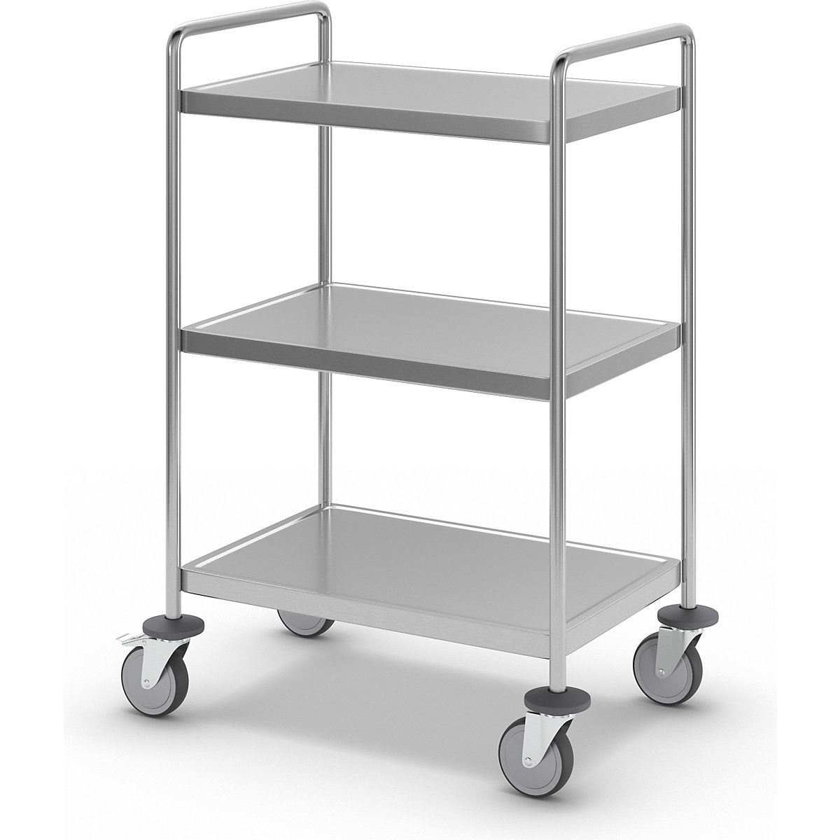 Chariot à tablettes en inox, soudé – Kongamek (Illustration du produit 6)-5