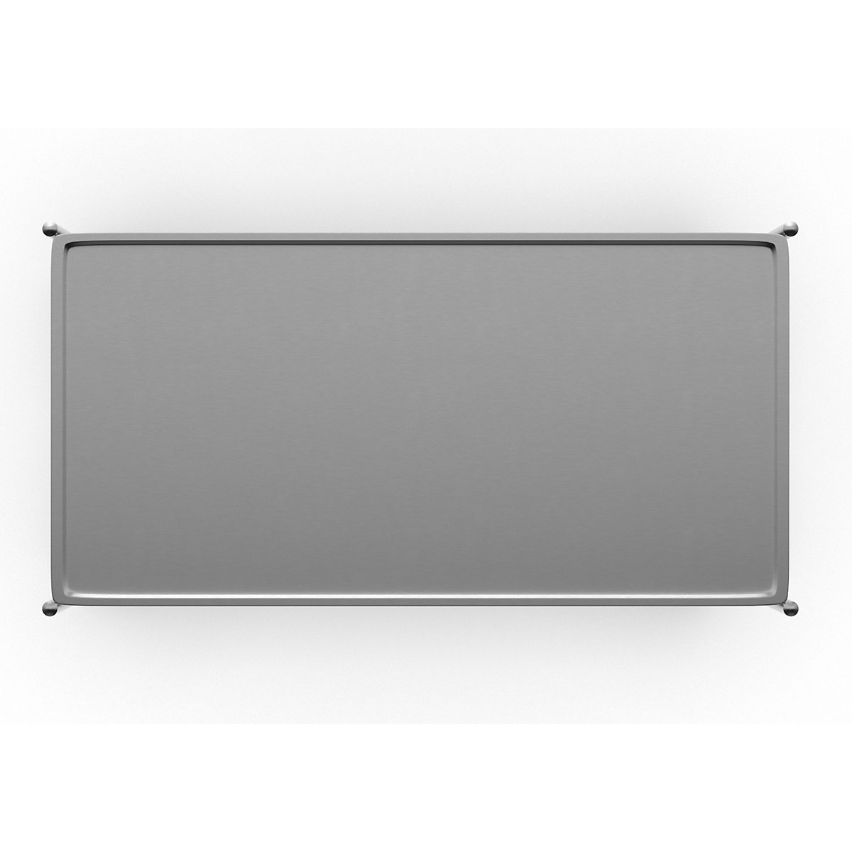 Chariot à tablettes en inox, soudé – Kongamek (Illustration du produit 3)-2