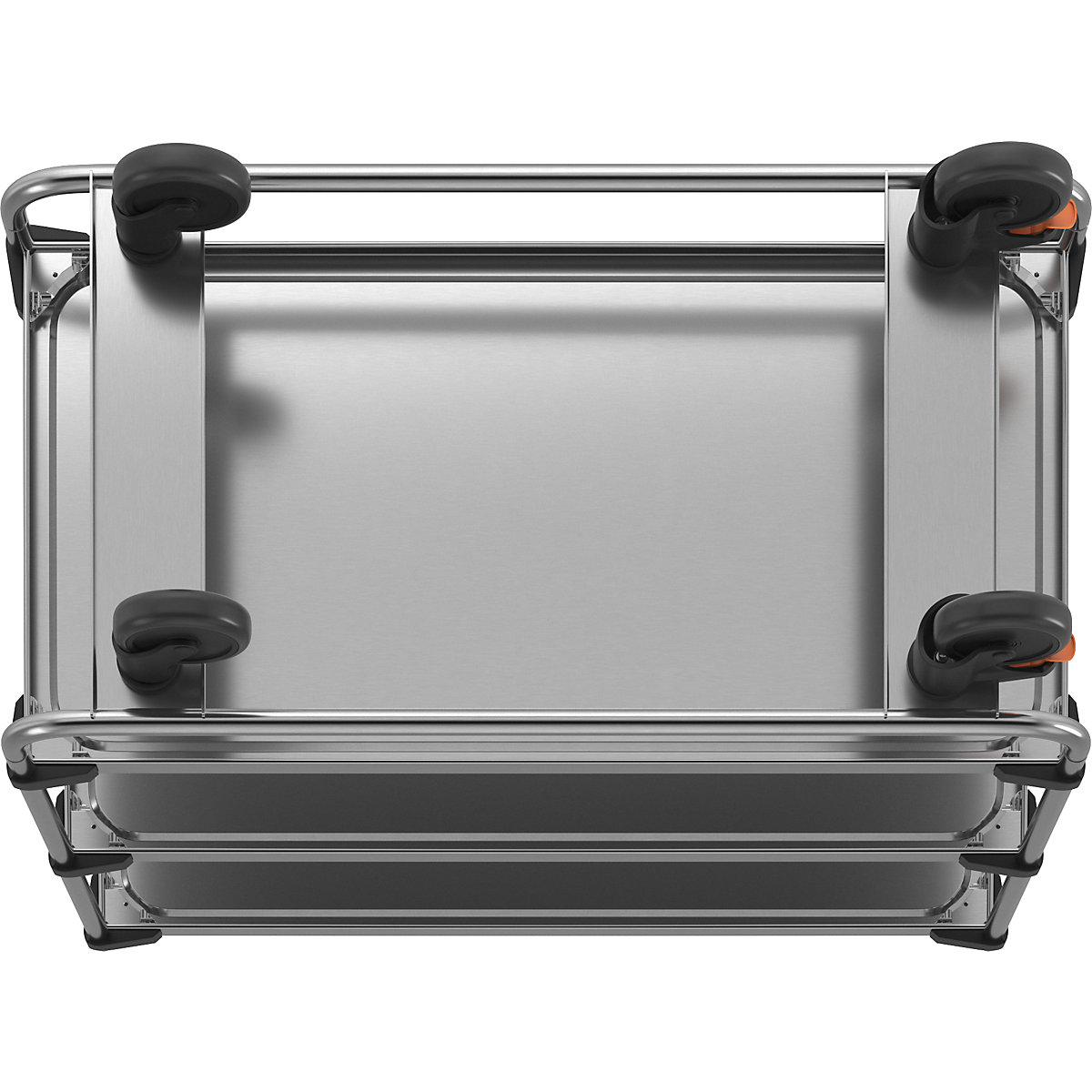 Chariot de service en inox, monté (Illustration du produit 3)-2