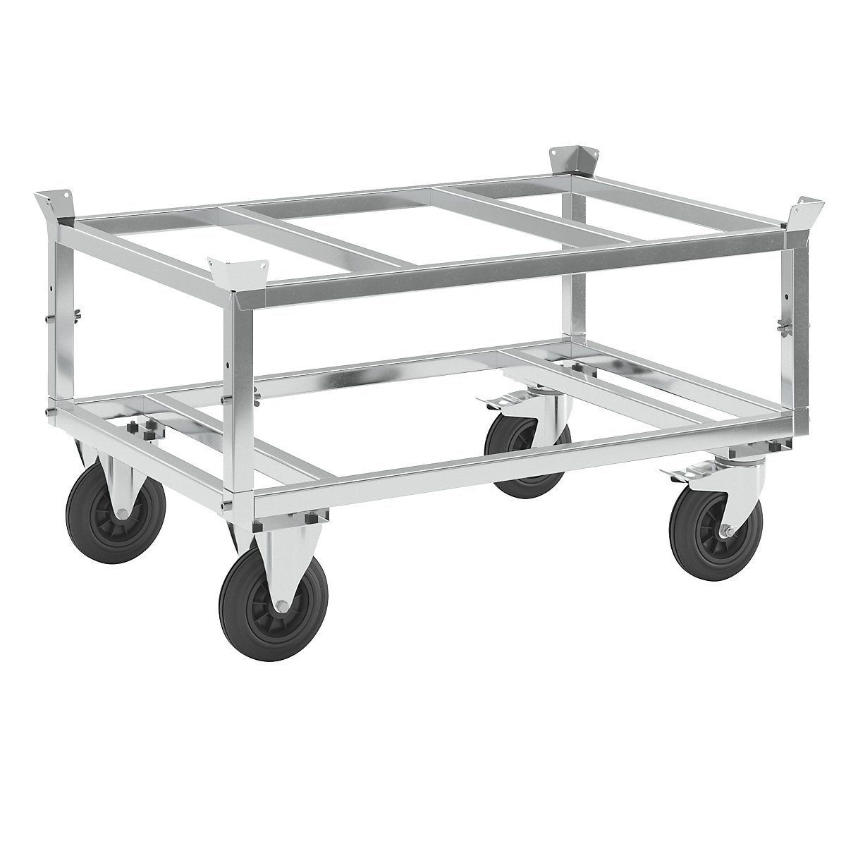 Châssis roulant galvanisé pour palettes - Kongamek