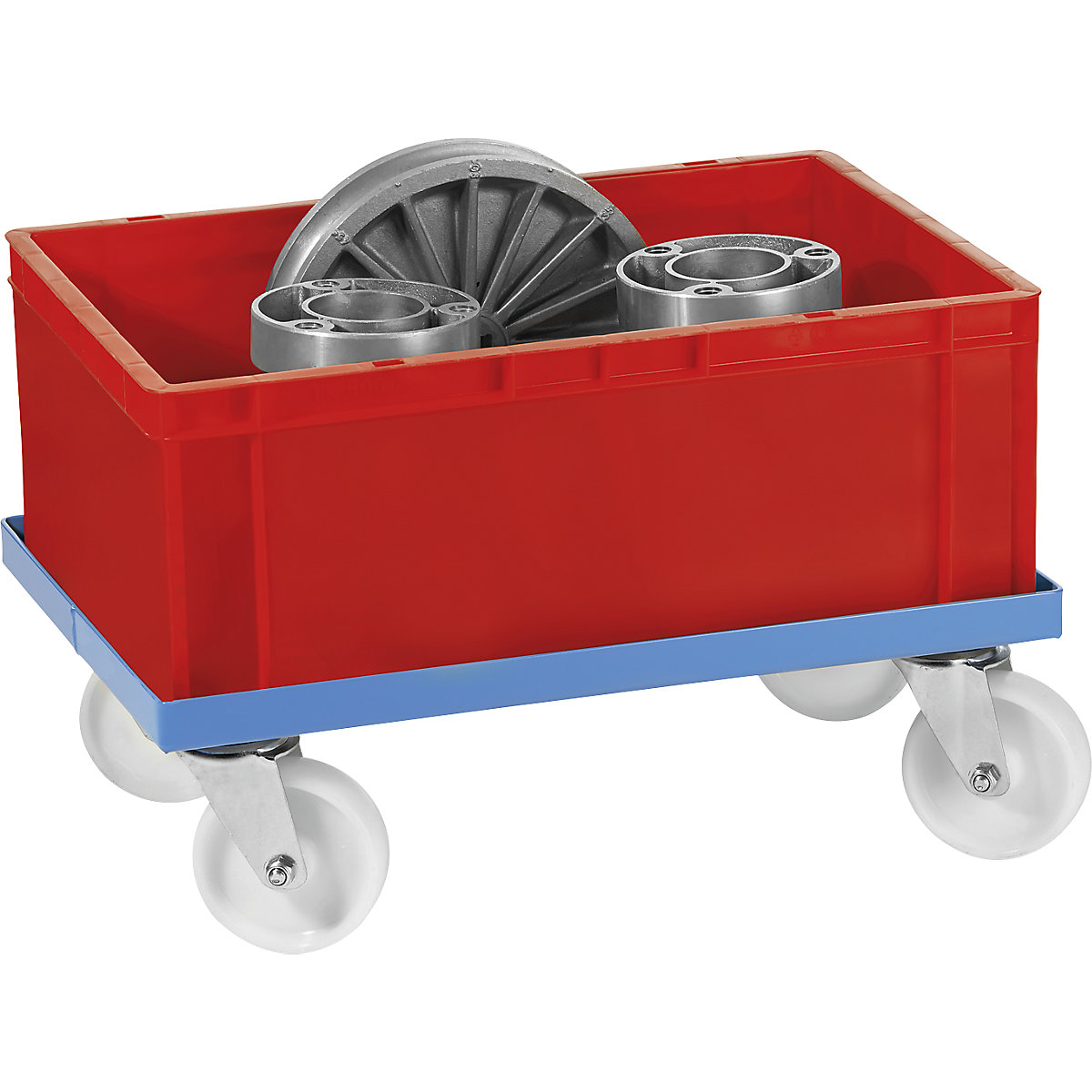 Plateau roulant en acier – eurokraft pro (Illustration du produit 8)-7