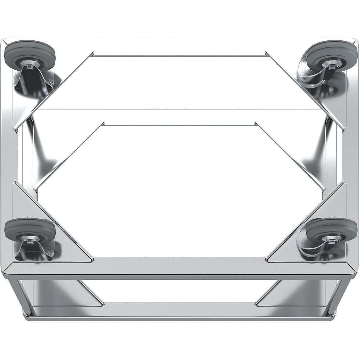 Plateau roulant en aluminium, hauteur de chargement 440 mm – Gmöhling (Illustration du produit 3)-2