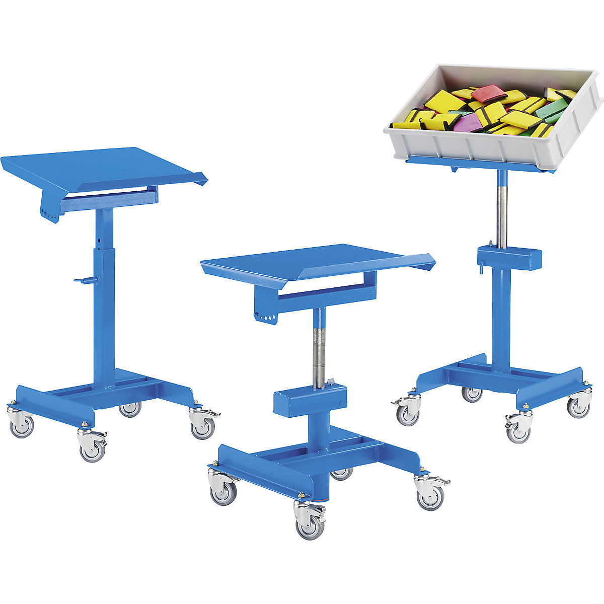 Servantes d'atelier, mobiles, force 150 kg – eurokraft pro (Illustration du produit 10)-9