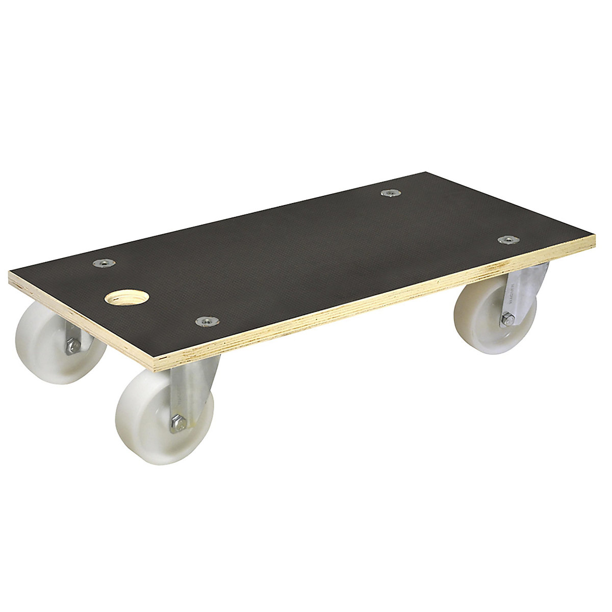 Wagner – Plateau roulant MaxiGRIP, rectangulaire, avec certification FSC®, L x l x h 575 x 300 x 135 mm, force 400 kg