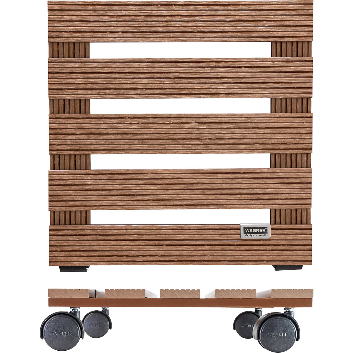 Plateau roulant pour plantes en bois composite – Wagner (Illustration du produit 2)-1
