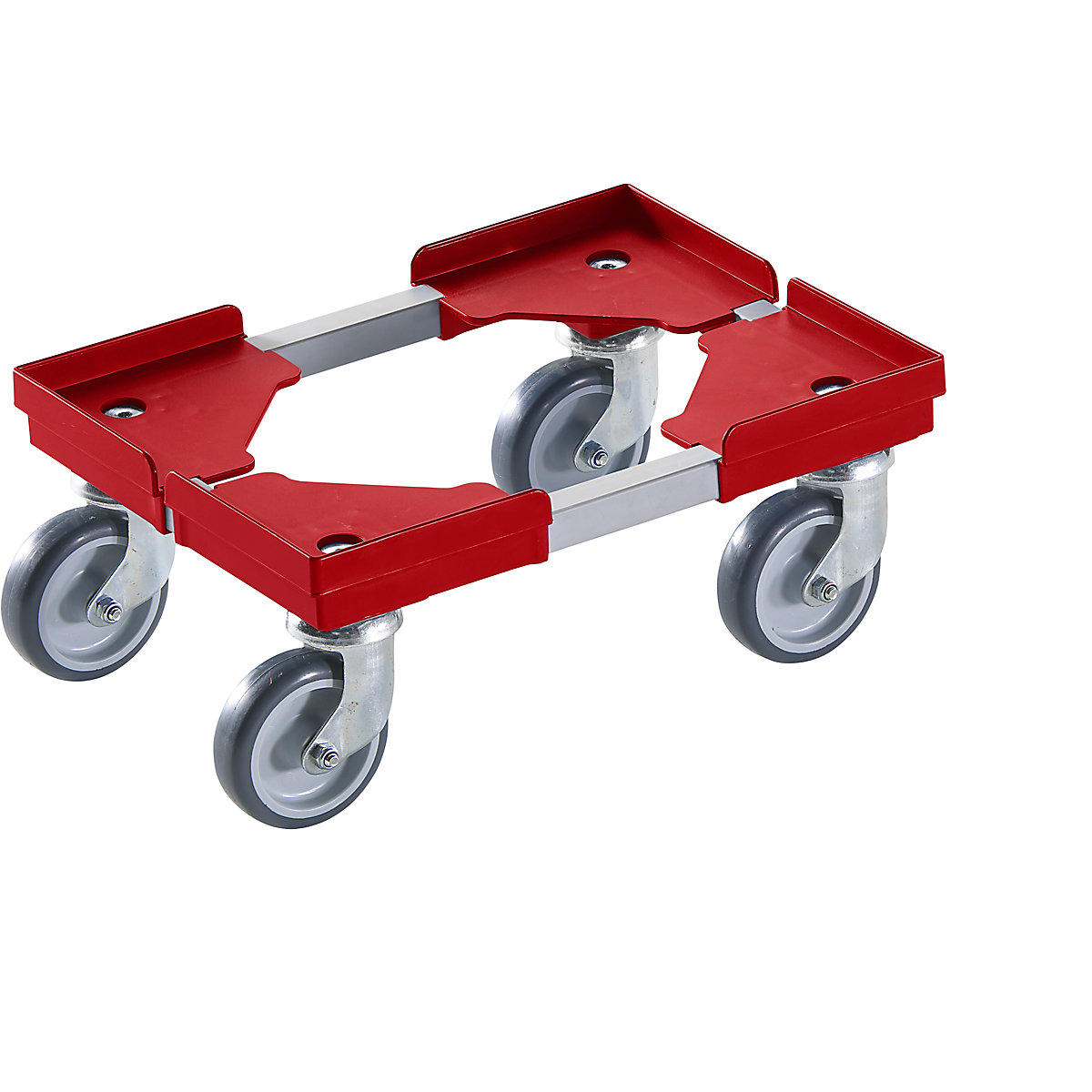 Plateau roulant professionnel hybride, pour dimensions Europe 400 x 300 mm, rouge, à partir de 20 pièces