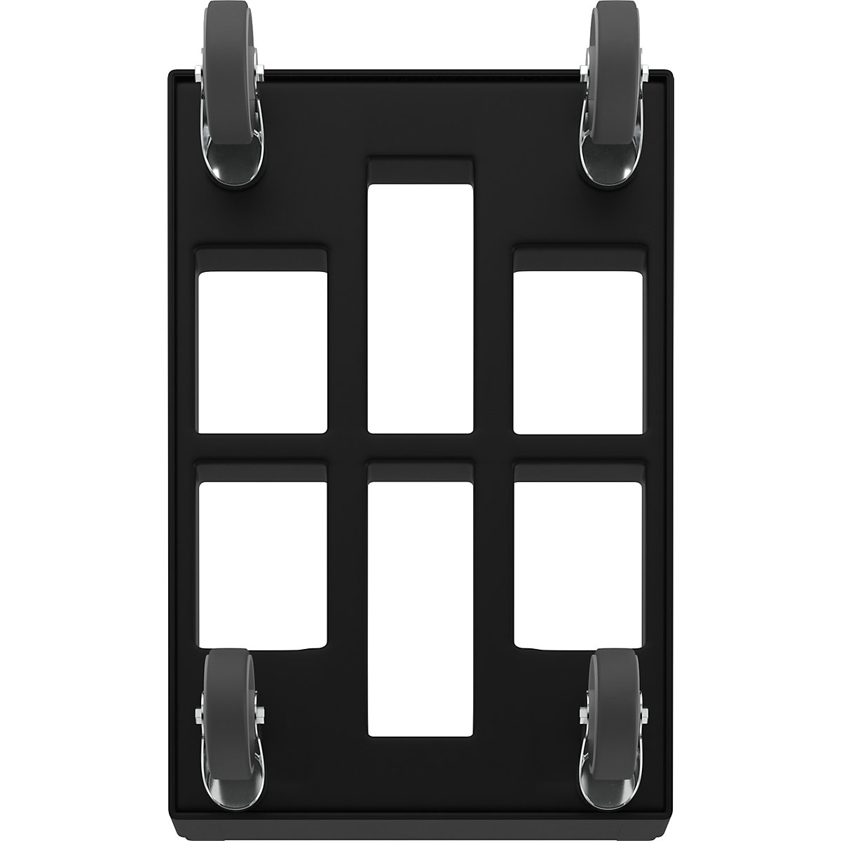 Rouleur simple, noir – eurokraft basic (Illustration du produit 9)-8