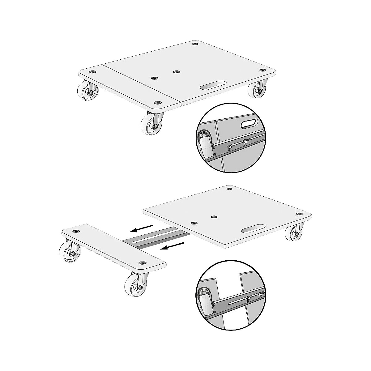 Plateau roulant EXPANDER – Wagner (Illustration du produit 6)-5
