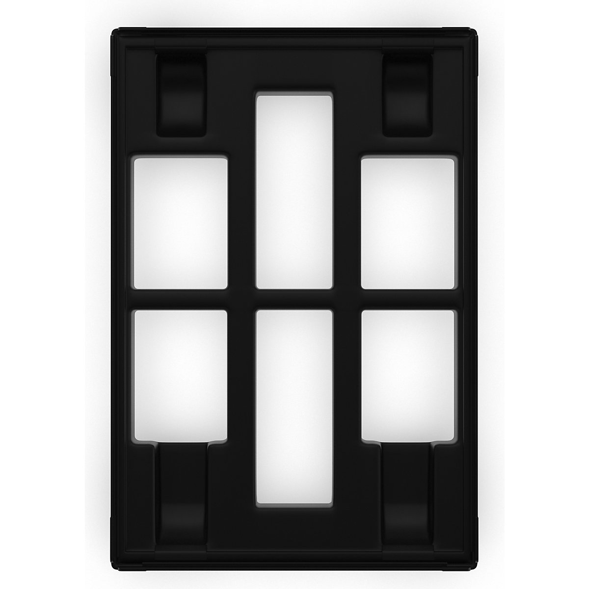 Rouleur simple, noir – eurokraft basic (Illustration du produit 3)-2