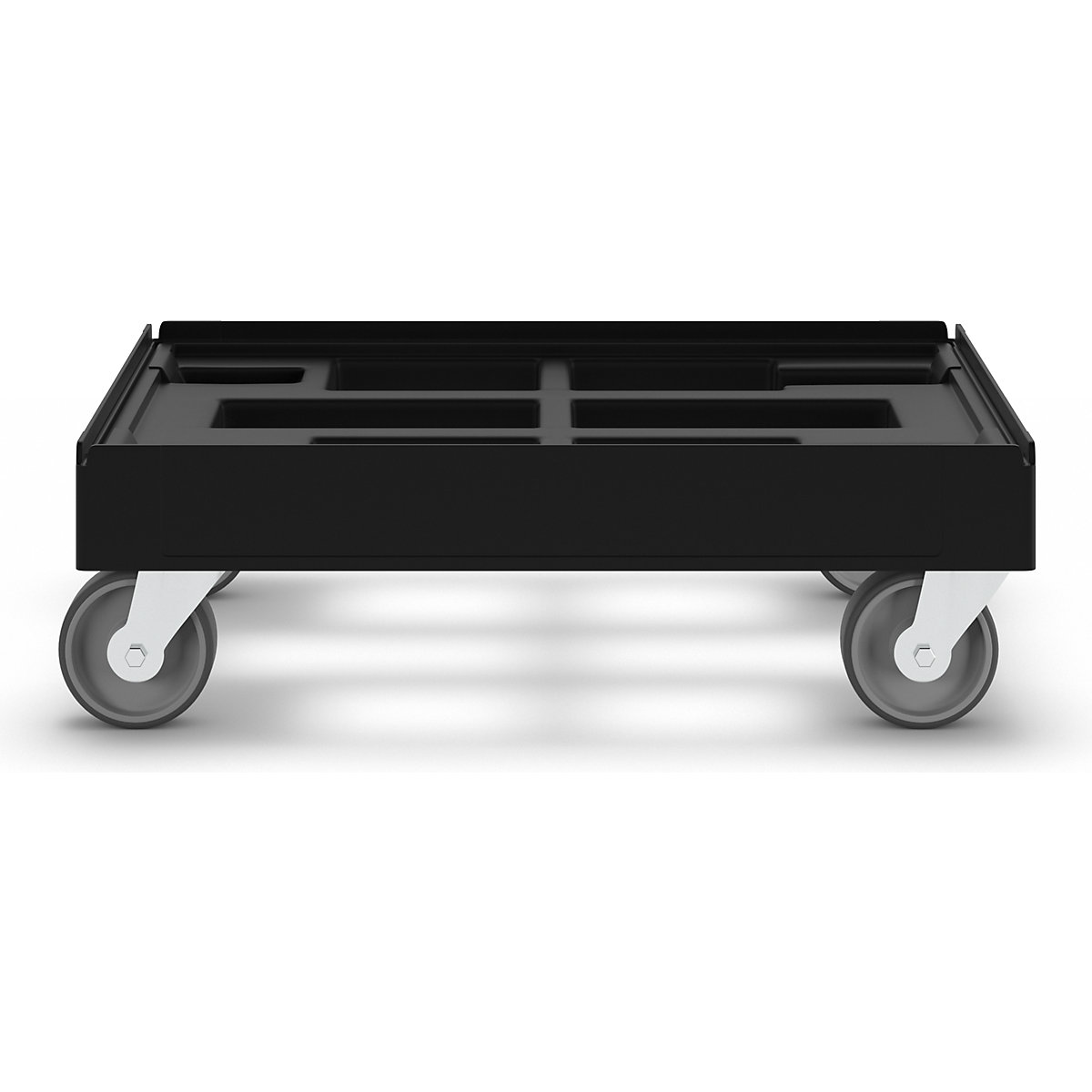 Rouleur simple, noir – eurokraft basic (Illustration du produit 4)-3