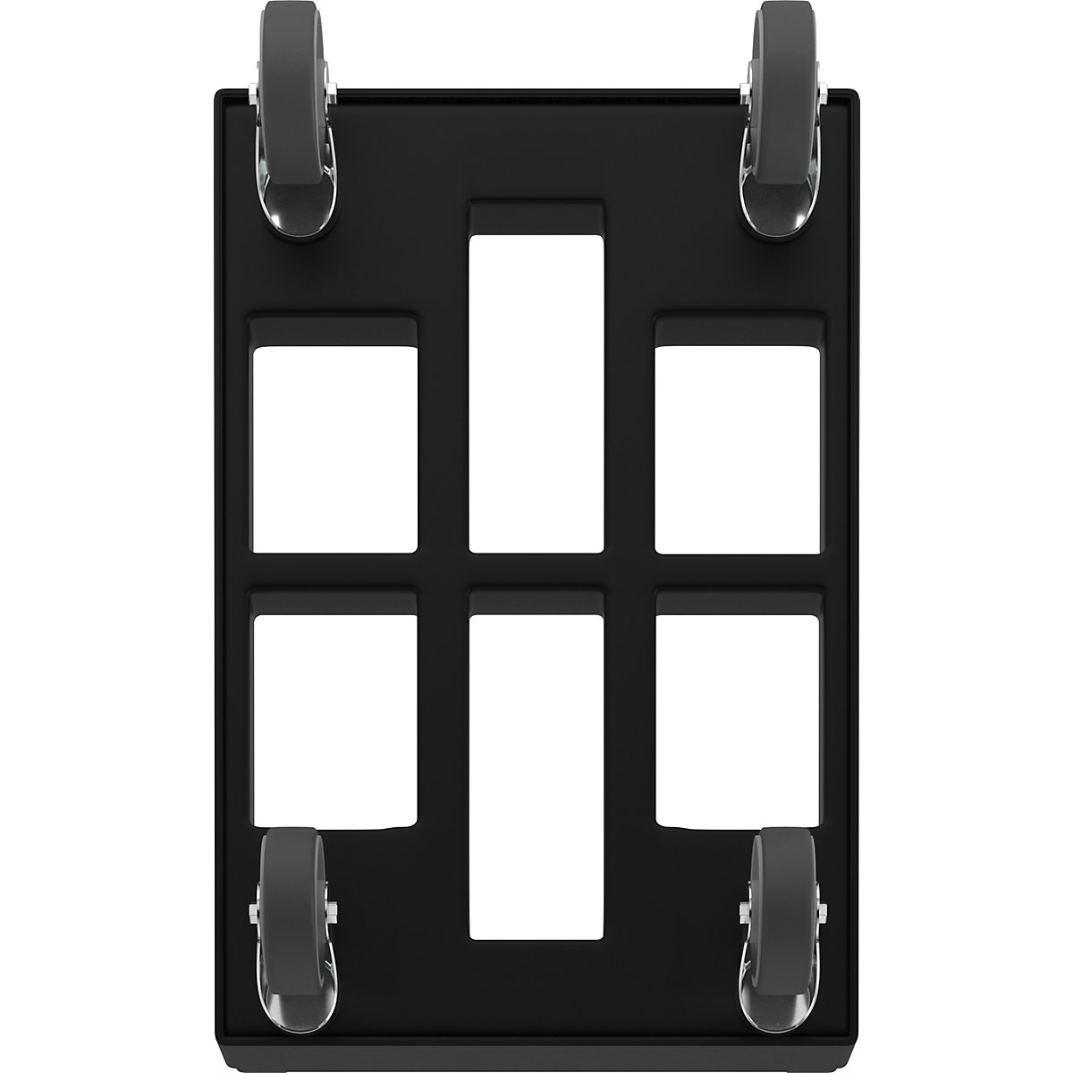 Rouleur simple, noir – eurokraft basic (Illustration du produit 7)-6