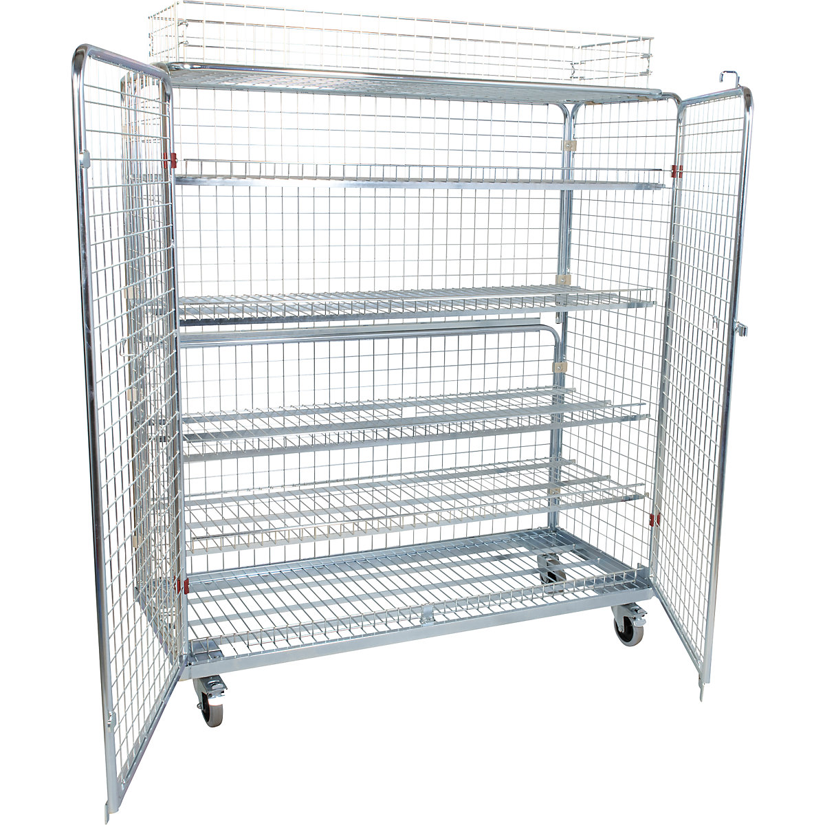 Roll-conteneur en acier avec portes battantes (Illustration du produit 2)-1