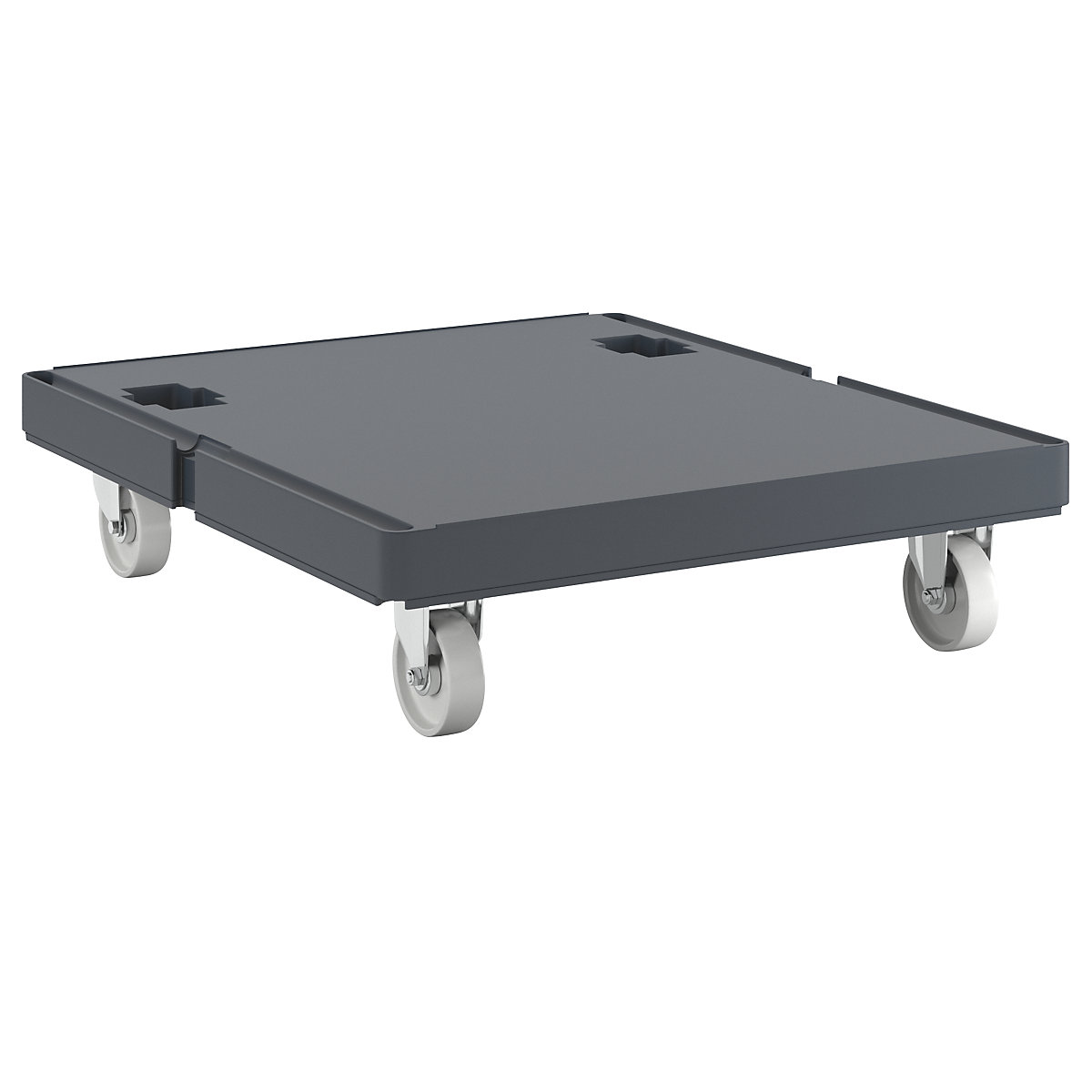 Socle roulant en plastique hygiénique, plein