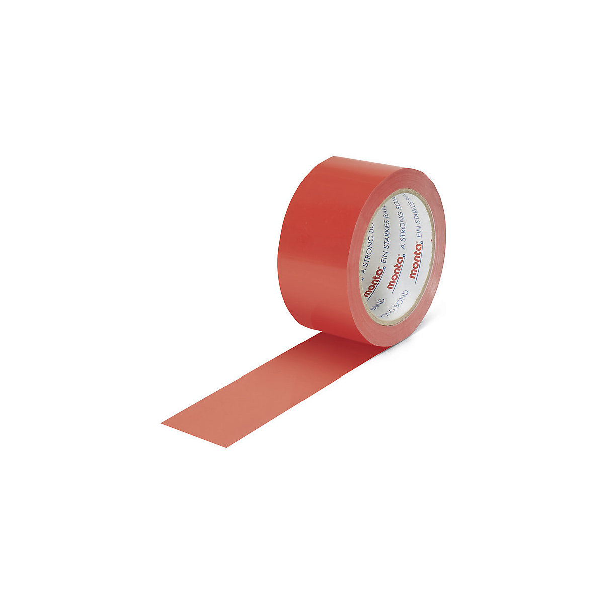 Nastro adesivo in PVC, colorato, conf. da 6 rotoli, larghezza nastro 50 mm, rosso, a partire da 5 conf.-1