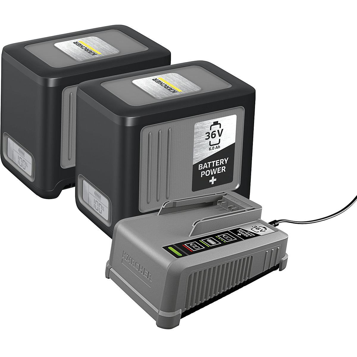 Karcher Lithium Ion Rechargeable Battery Starter Set With 2 X 36 V 6 0 H Kaiser Kraft International