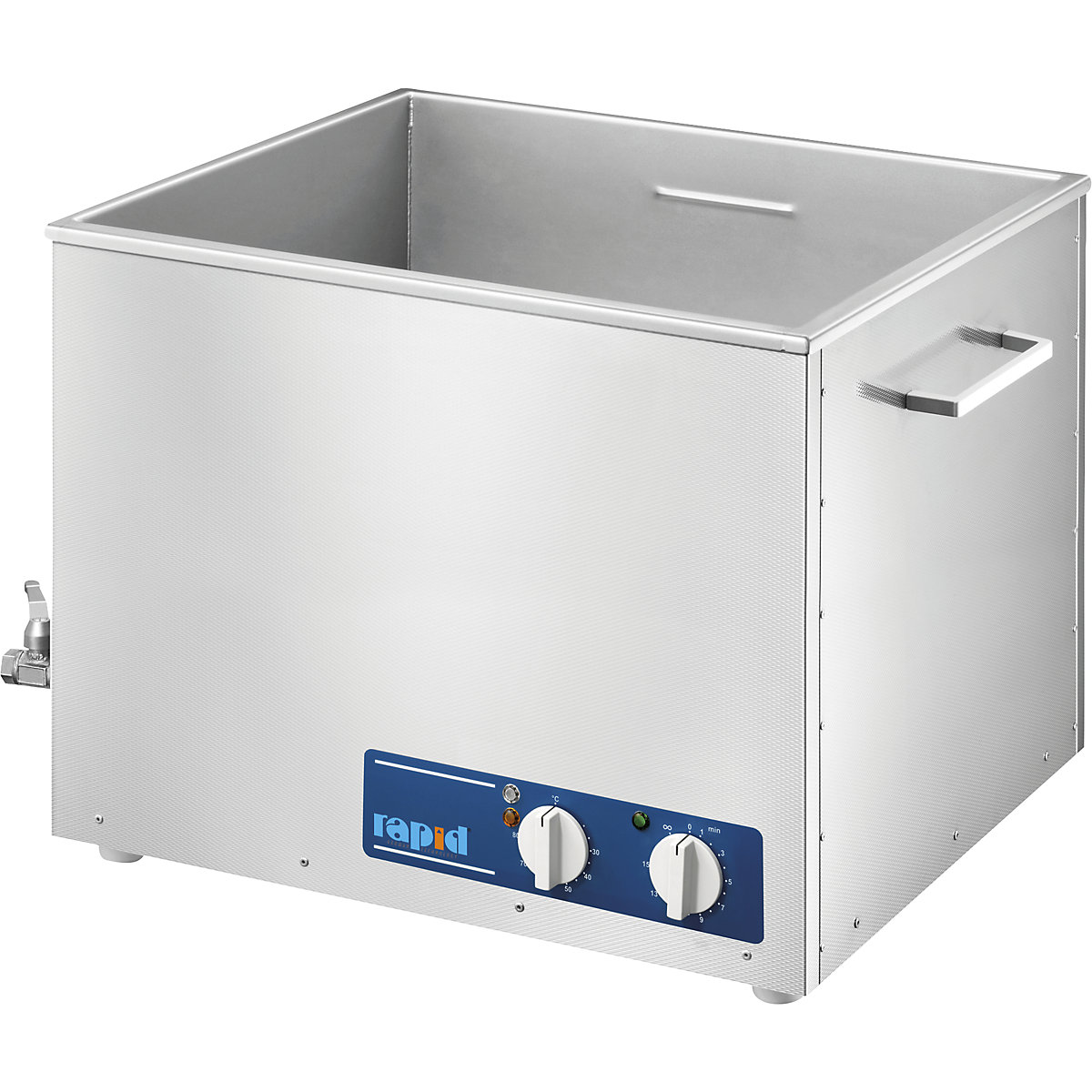 Ultrasonic cleaner with stainless steel cleaning trough