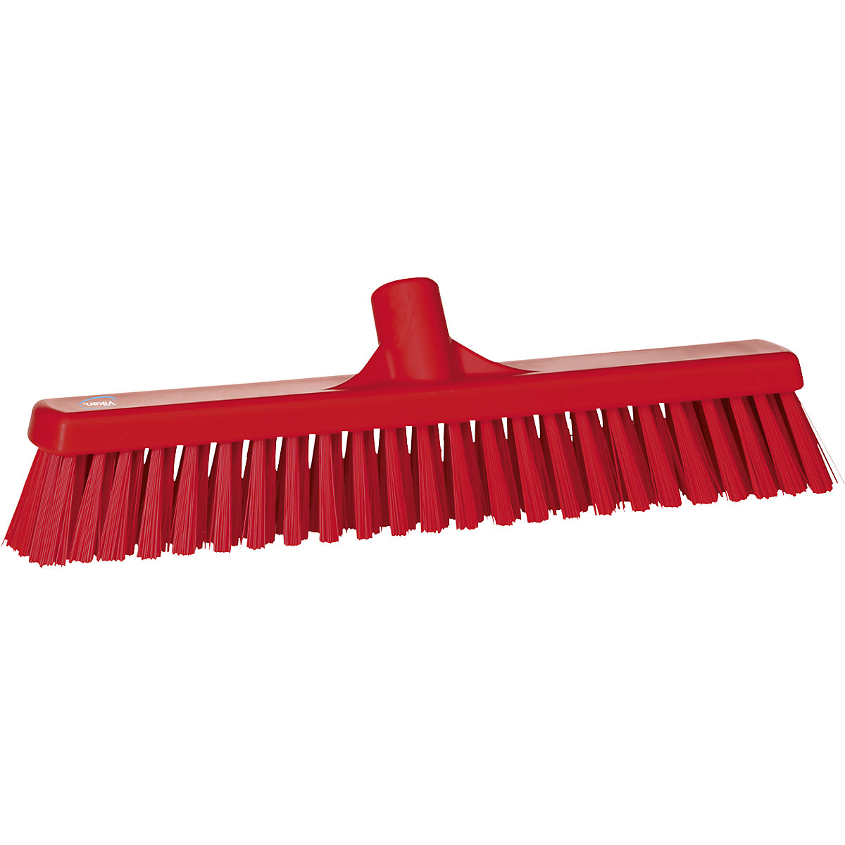 Vikan – Broom, width 410 mm, soft/hard, pack of 10, red