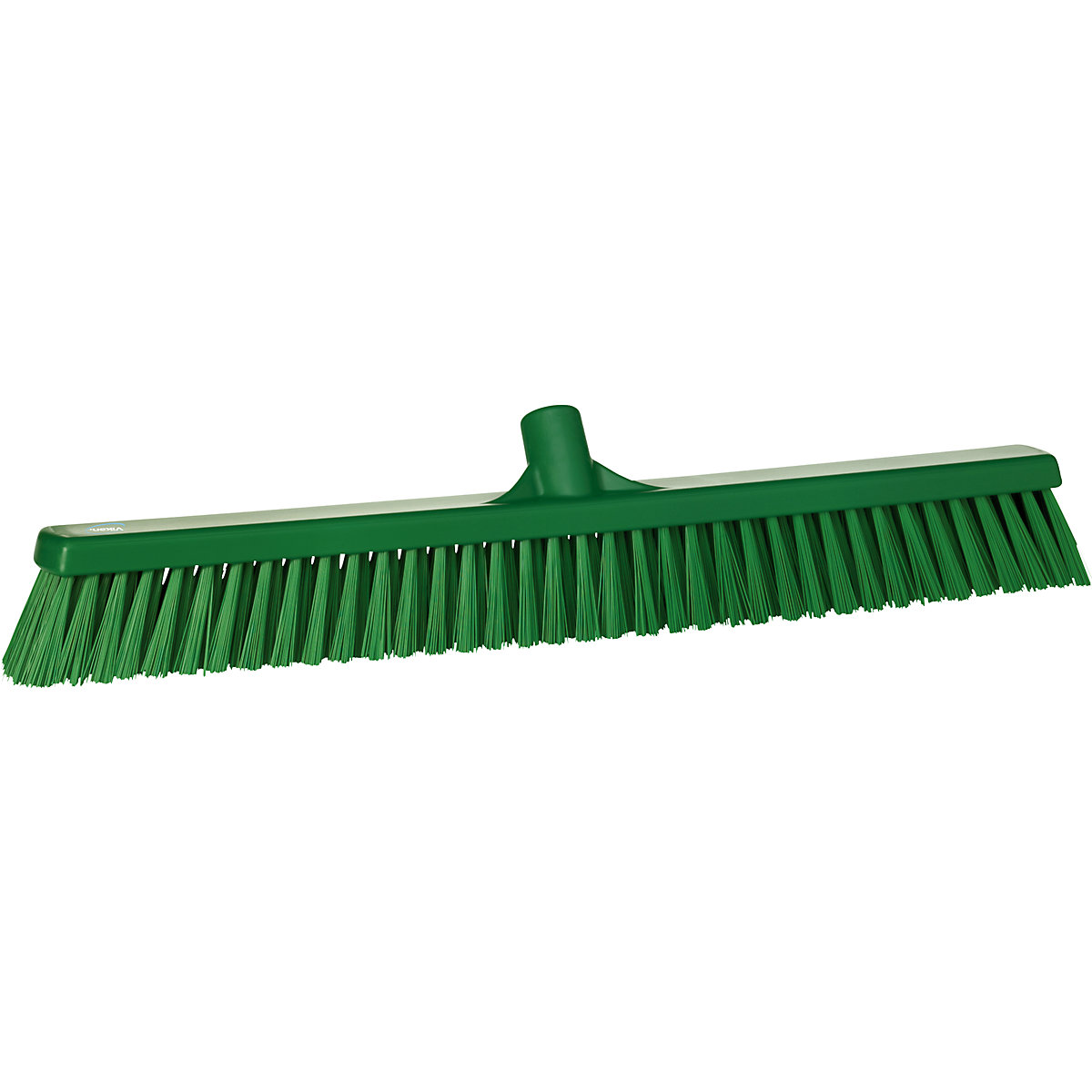 Vikan – Broom, width 610 mm, soft/hard, pack of 10, green