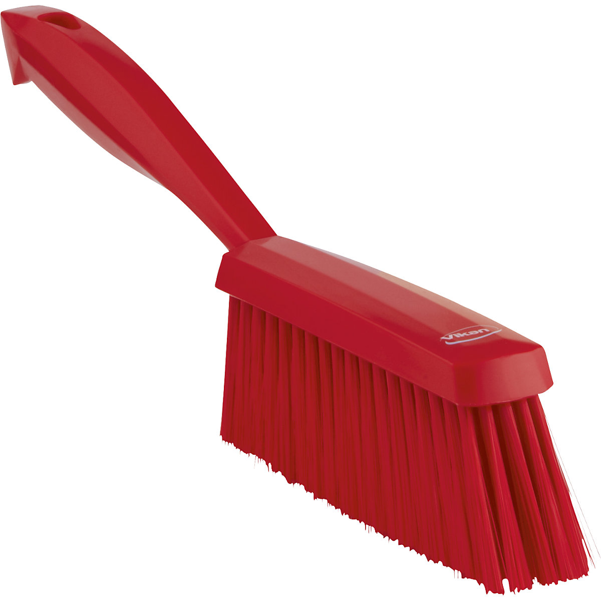 Hand brush, suitable for foodstuffs – Vikan, soft, pack of 15, red-6
