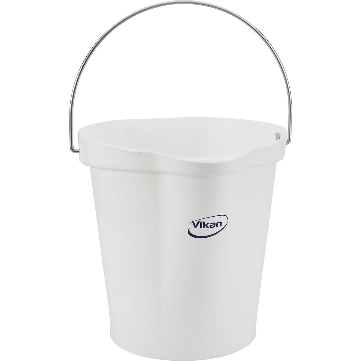 Bin, suitable for foodstuffs – Vikan, capacity 12 l, pack of 6, white-7