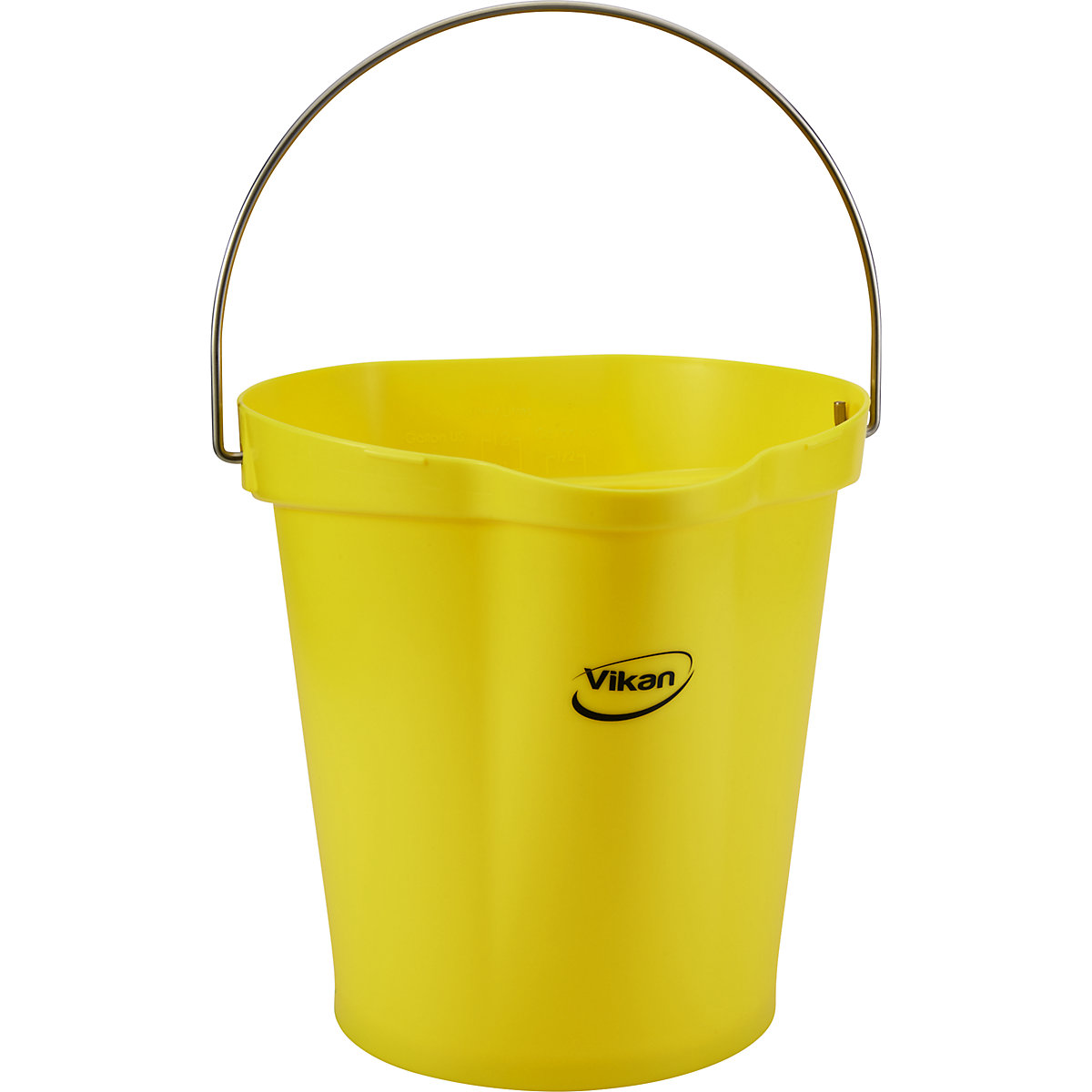 Bin, suitable for foodstuffs – Vikan, capacity 12 l, pack of 6, yellow