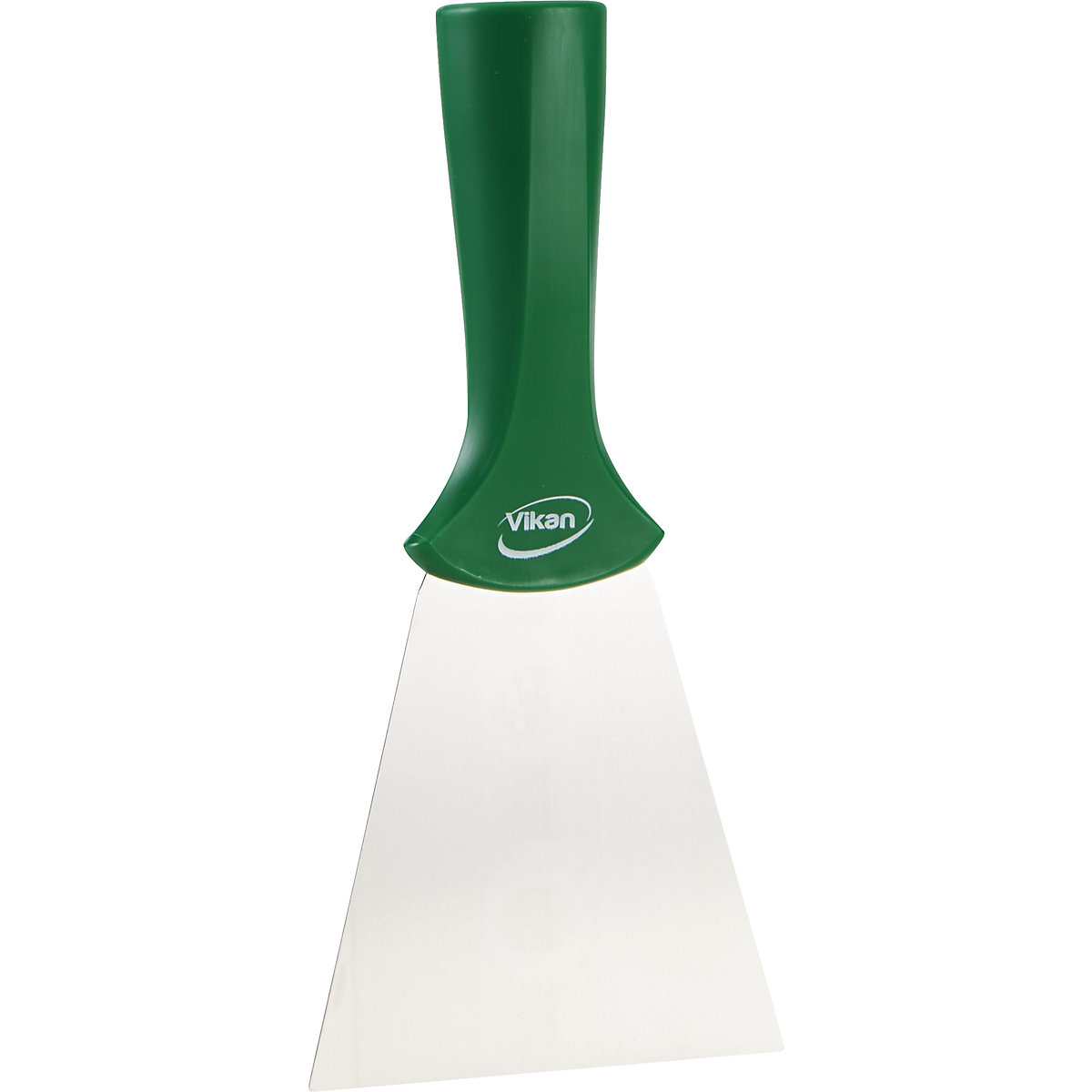Scraper, model with handle – Vikan, with stainless steel blade, pack of 10, green-1