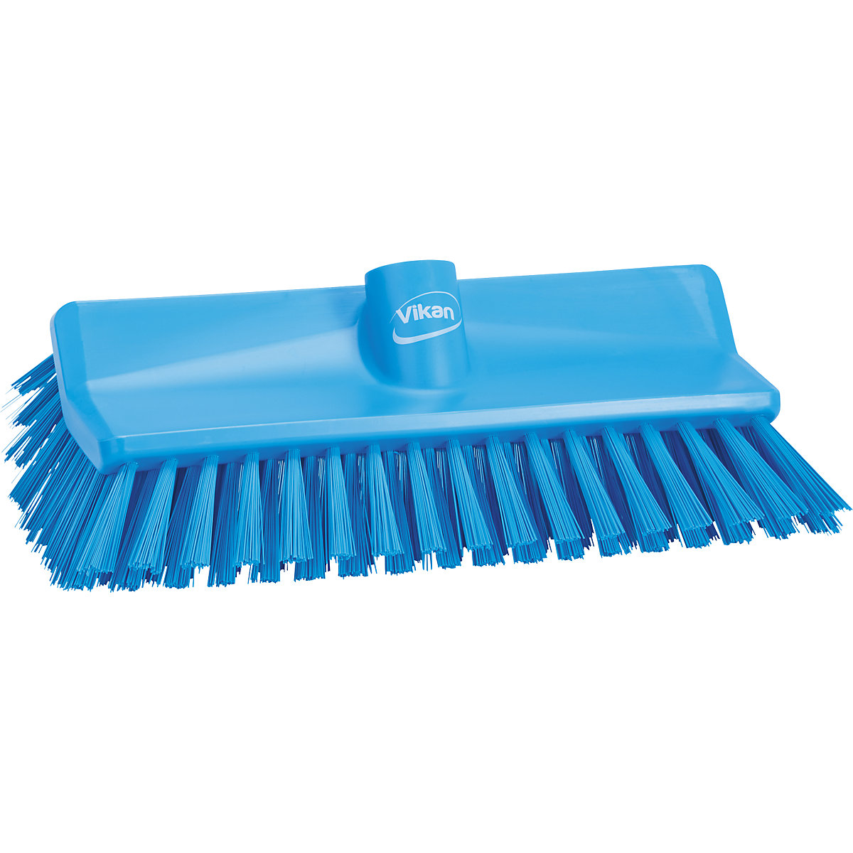 Vikan – High-low brush/corner scrubbing brush, medium, pack of 10, blue