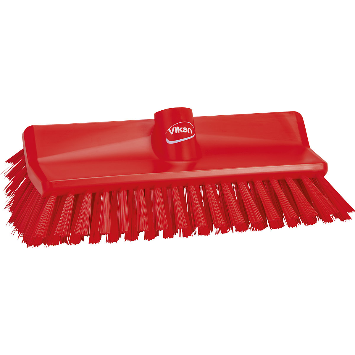 Vikan – High-low brush/corner scrubbing brush, medium, pack of 10, red