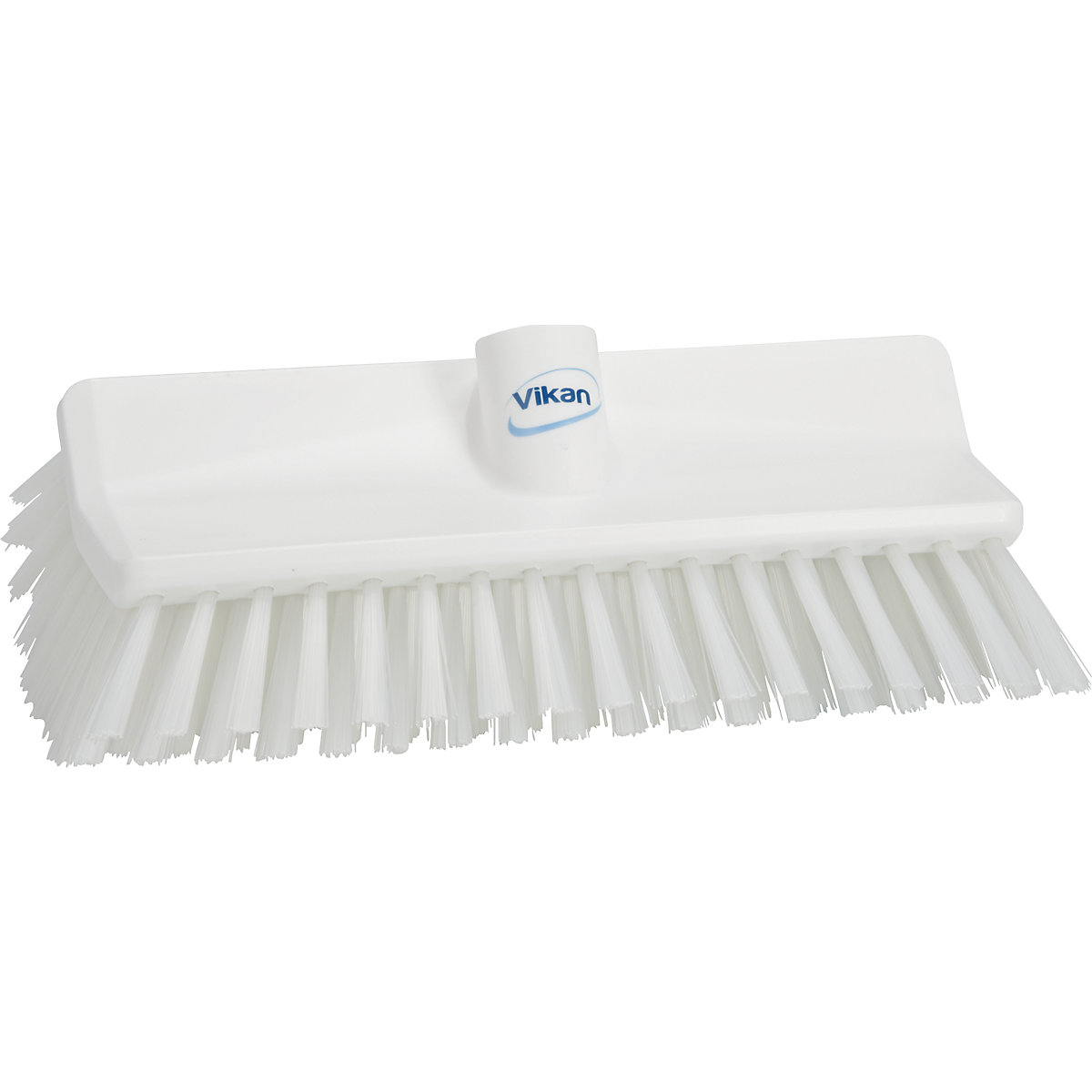Vikan – High-low brush/corner scrubbing brush, medium, pack of 10, white