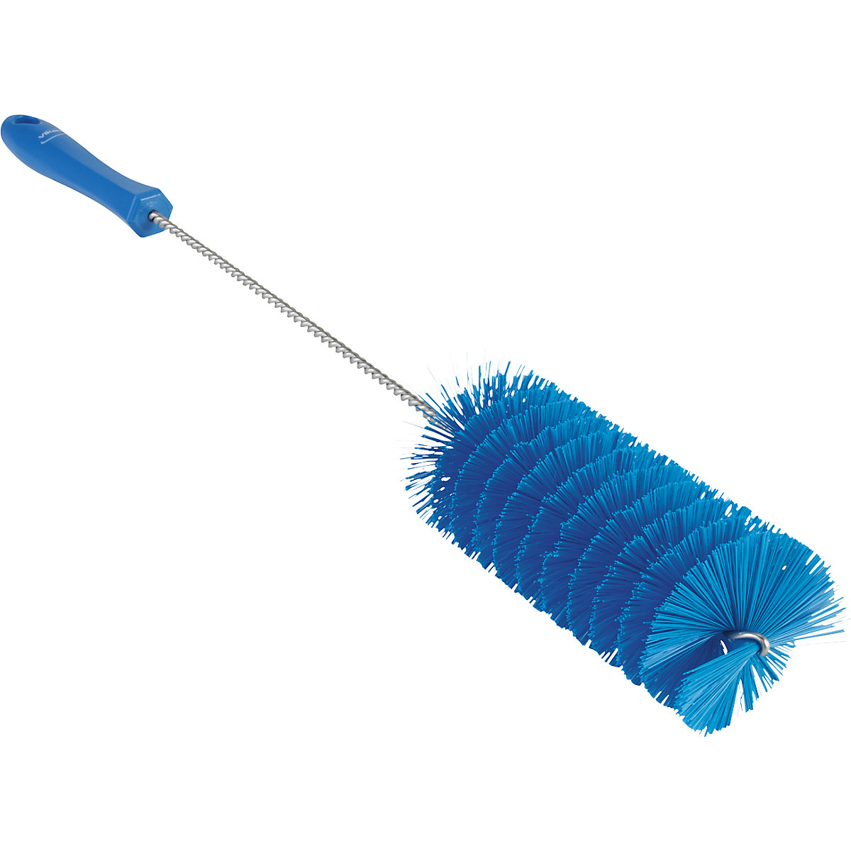 Pipe brush with handle – Vikan, medium, Ø 60 mm, pack of 15, blue-7