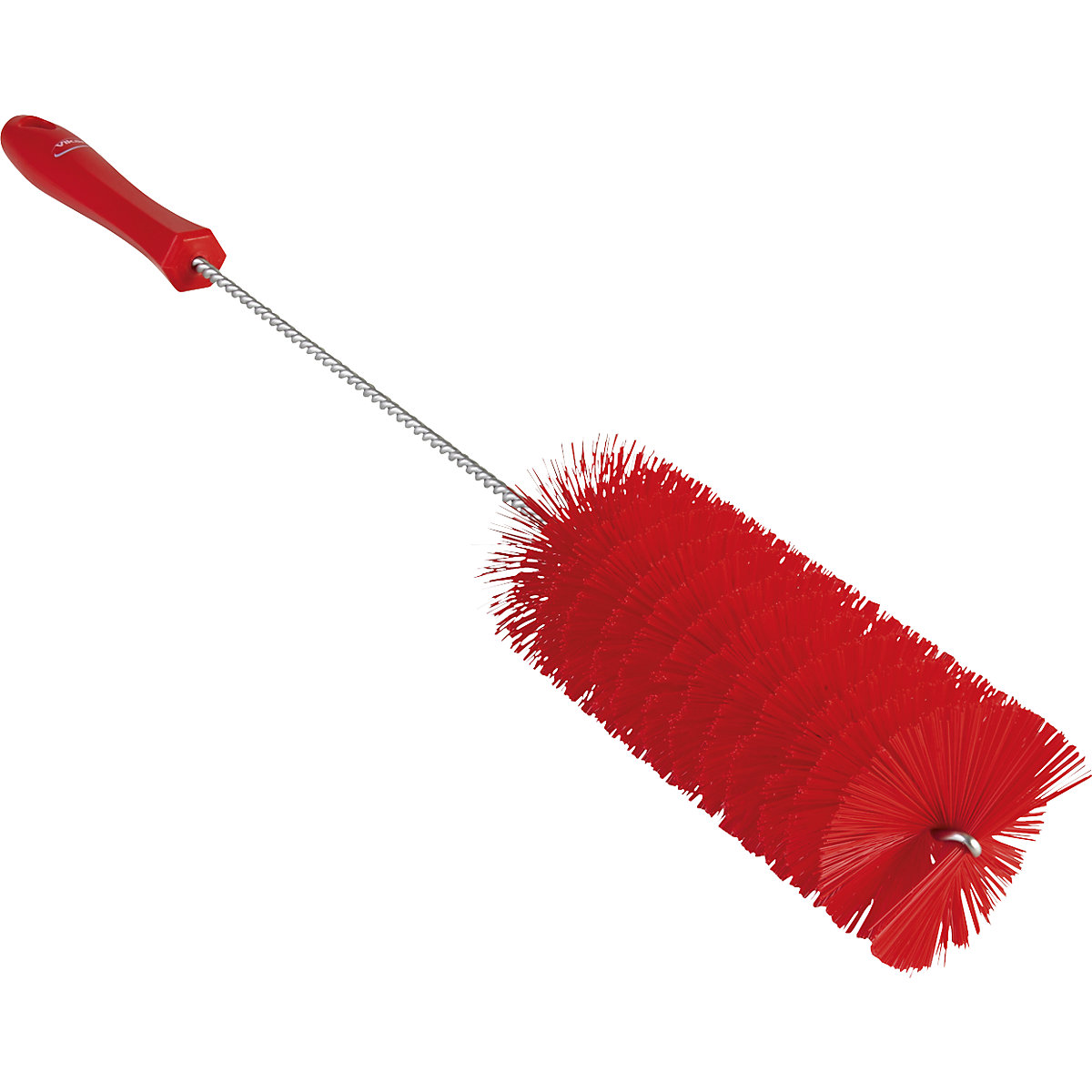 Pipe brush with handle – Vikan, medium, Ø 60 mm, pack of 15, red-4