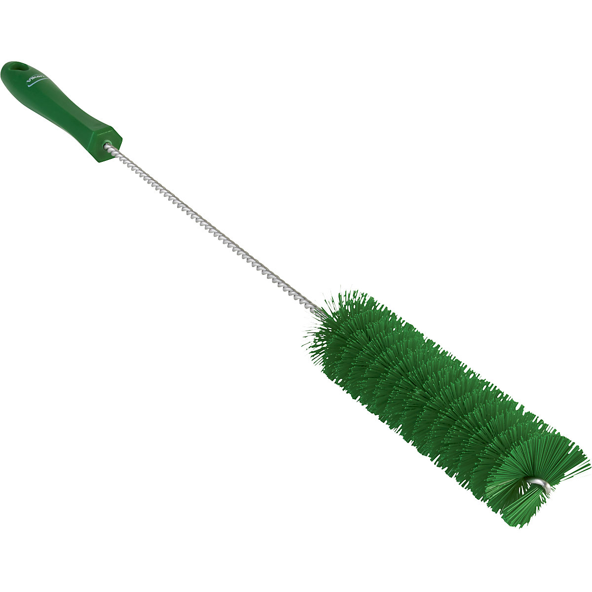 Vikan – Pipe brush with handle, hard, Ø 40 mm, pack of 15, green