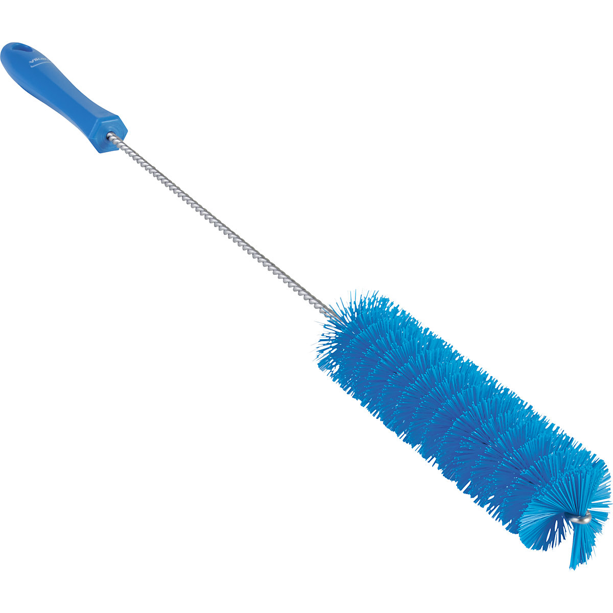 Vikan – Pipe brush with handle, hard, Ø 40 mm, pack of 15, blue