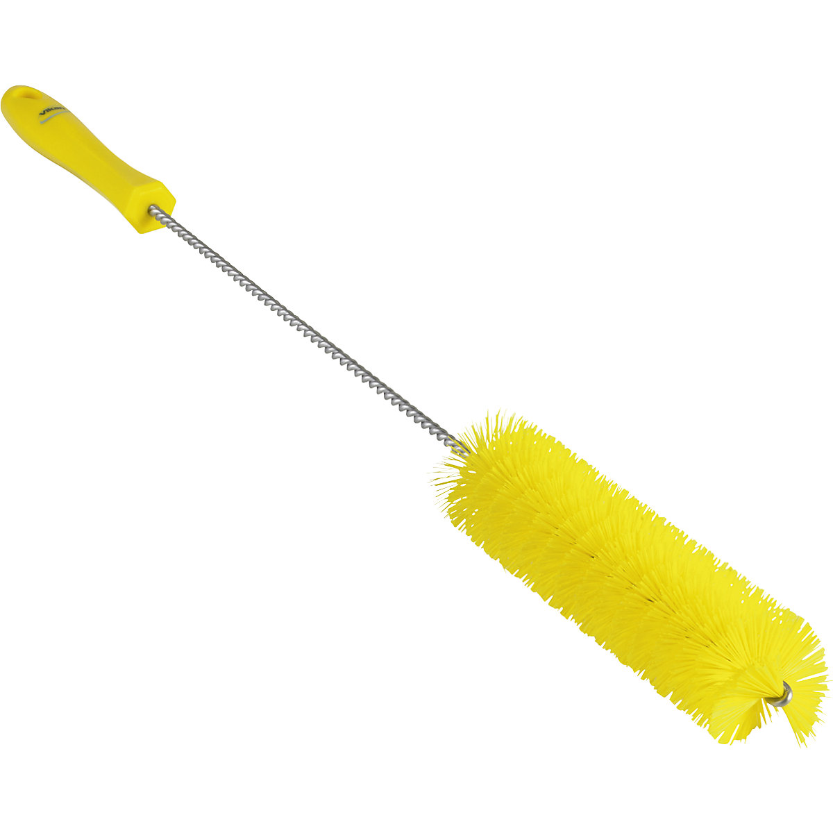 Vikan – Pipe brush with handle, hard, Ø 40 mm, pack of 15, yellow
