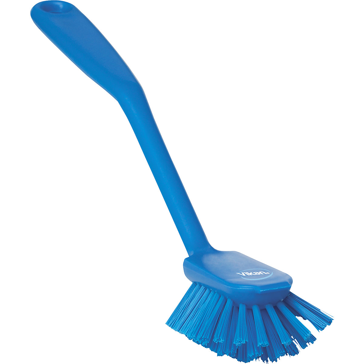 Scrubbing brush with scraper edge – Vikan, medium, pack of 20, blue