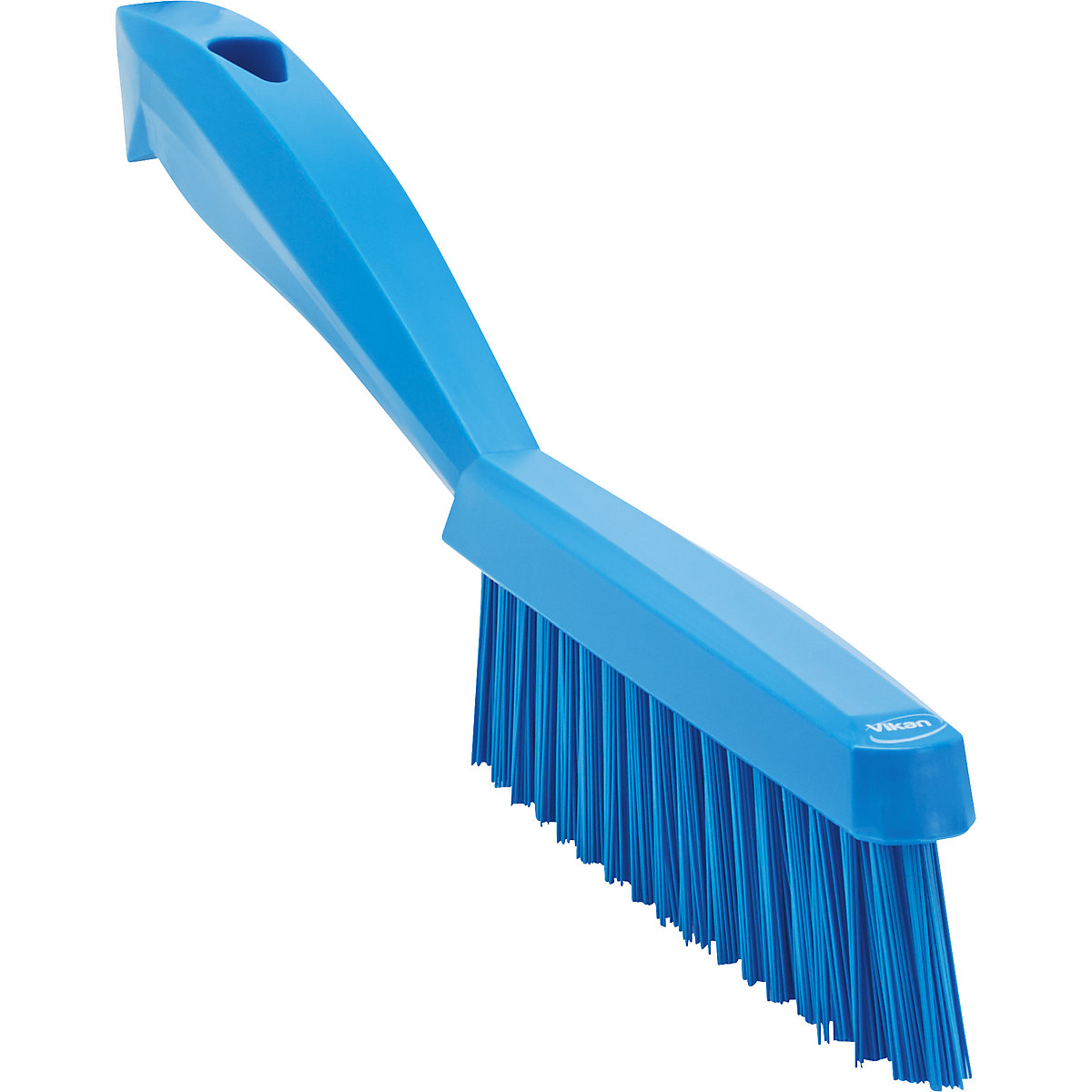 Short handled hand brush – Vikan, extra hard, narrow, pack of 10, blue-4