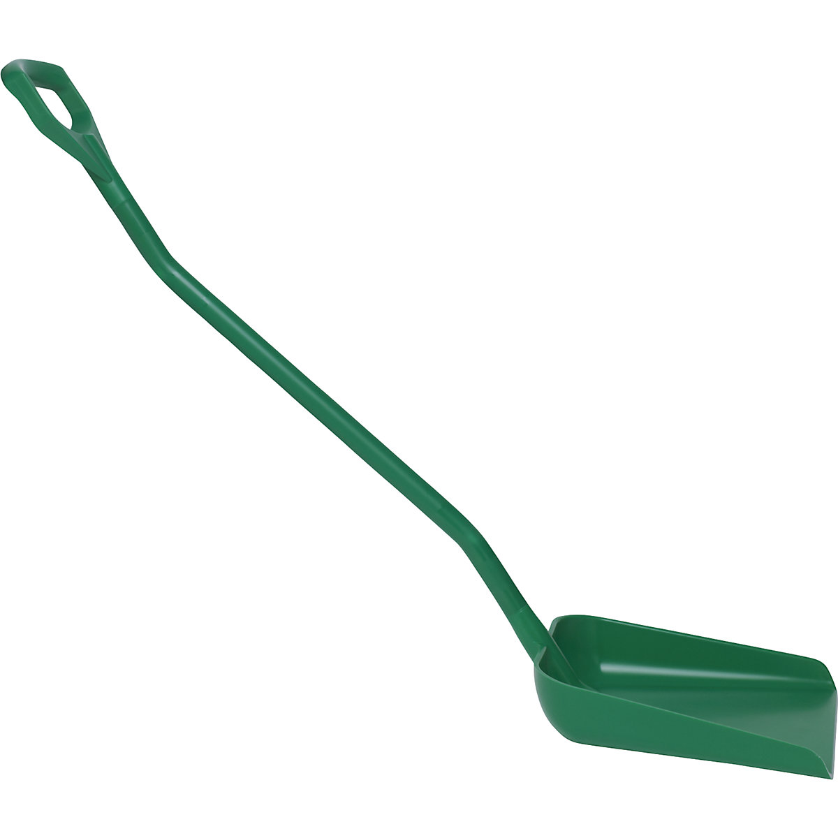 Vikan – Shovel, ergonomic and suitable for foodstuffs, overall length 1310 mm, green