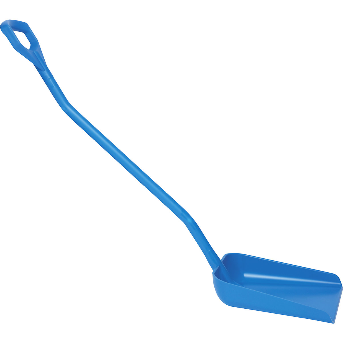 Vikan – Shovel, ergonomic and suitable for foodstuffs, overall length 1310 mm, blue