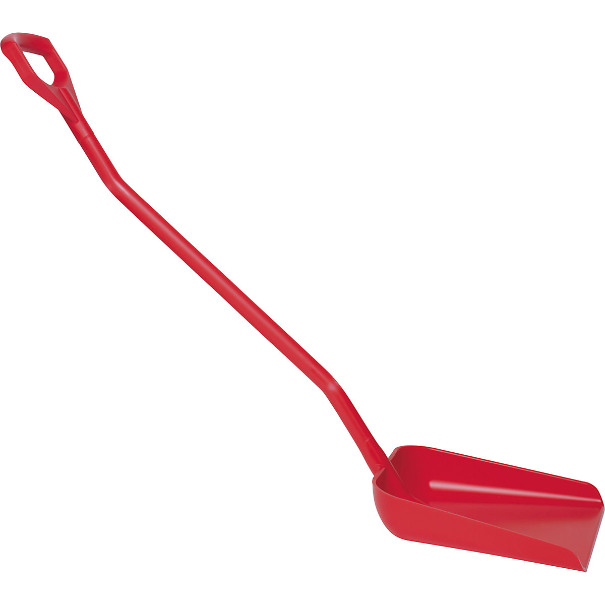 Shovel, ergonomic and suitable for foodstuffs – Vikan, overall length 1310 mm, red