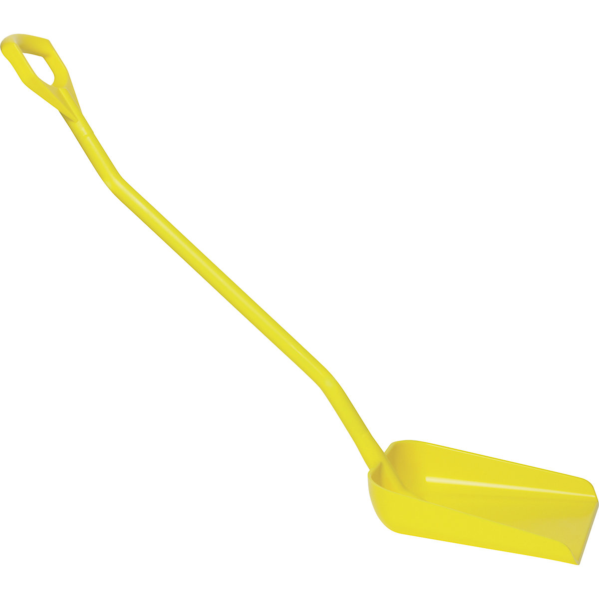 Shovel, ergonomic and suitable for foodstuffs – Vikan, overall length 1310 mm, yellow