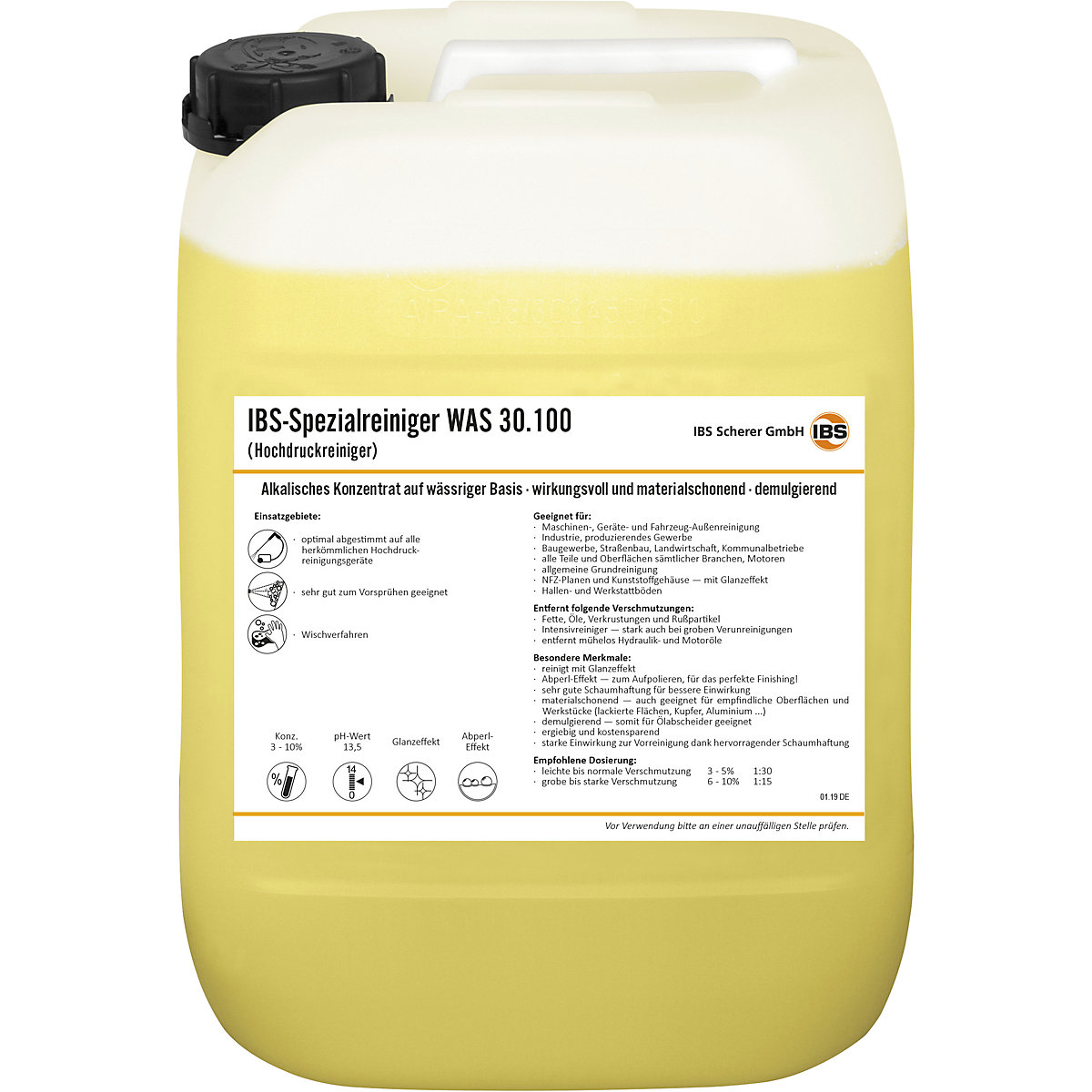 High pressure/pre-spray cleaner WAS 30.100 - IBS Scherer