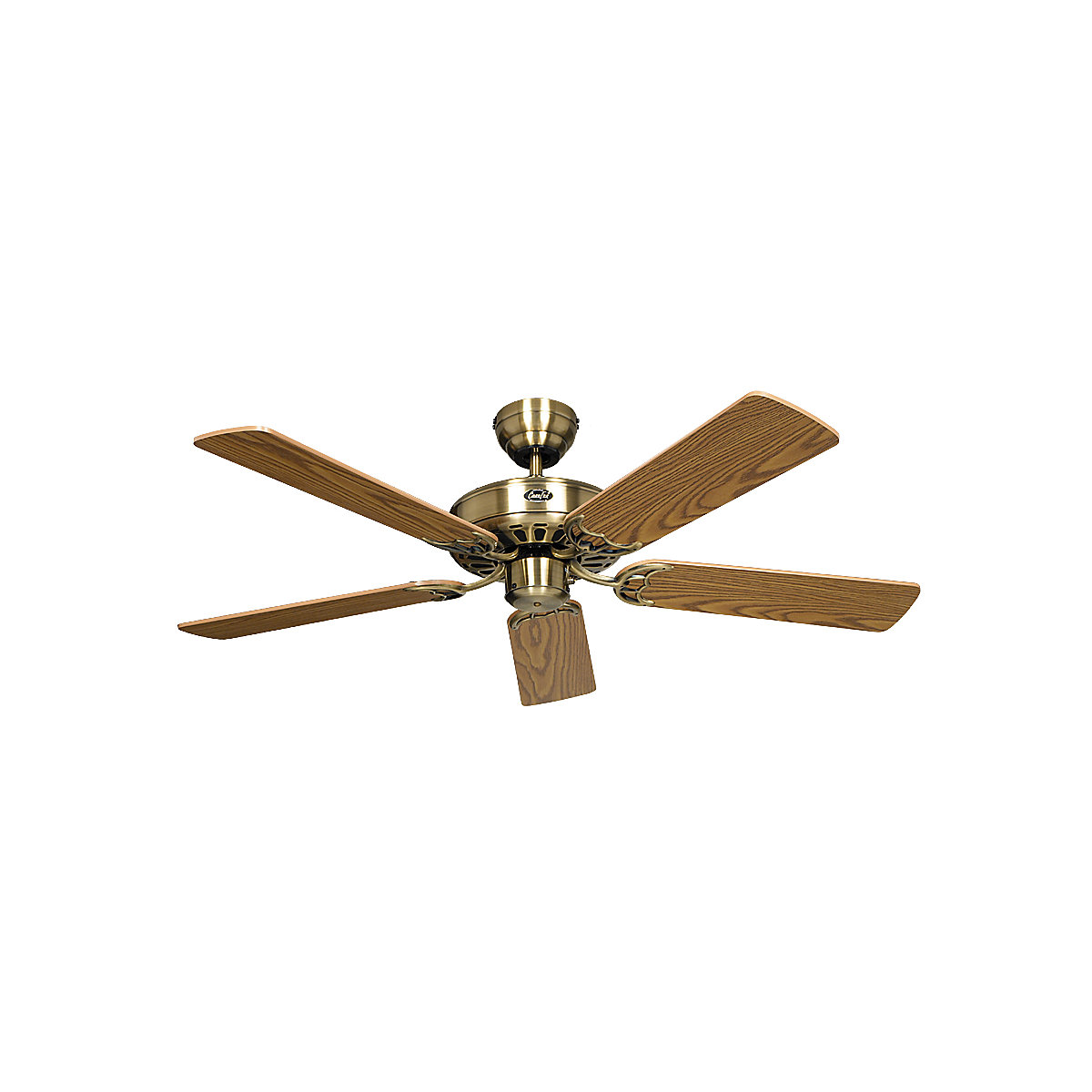 Ventilatore a soffitto CLASSIC ROYAL, Ø rotore 1030 mm, quercia antico / ottone antico-4